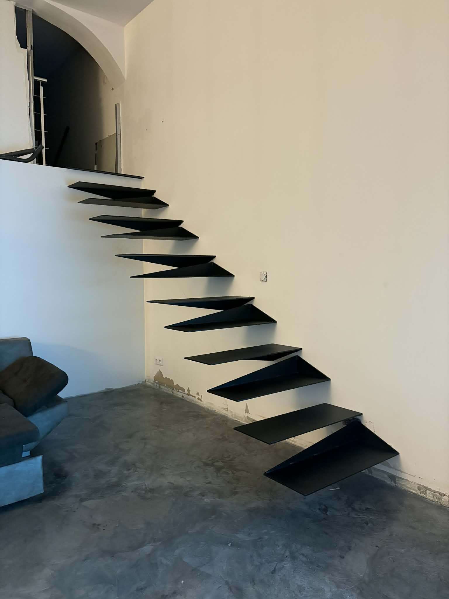 Escalier métallique d’intérieur