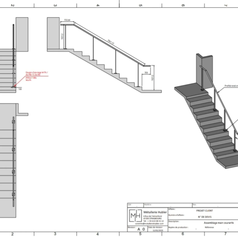 Plan Main courante extérieure